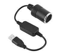 Bewinner Porta USB a presa accendisigari 12V per auto - Convertitore femmina cavo adattatore porta USB convertitore di alimentazione - Registratore di guida e caricabatteria