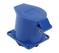 Bewinner Presa di Corrente Industriale Antideflagrante 32A 3 Pin Monofase 220-250V IP44 Installazione Nascosta Guida per Asta in Ottone Isolata in ABS per Interni Ed Esterni Fabbrica Magazzino Marino