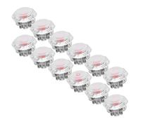 Bewinner Pulsante Meccanico Professionale POM Red Switch - Sostituzione da 12 Pezzi per Kailh Ghost Red Switch, Compatibile con, 6 Joystick e Macchine da Gioco (#3)
