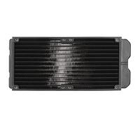 Bewinner Radiatore di Raffreddamento Ad Acqua, Doppio Strato 45 Mm di Spessore Scambiatore di Calore in Alluminio G1/4in Raffreddamento Ad Acqua per Computer Desktop