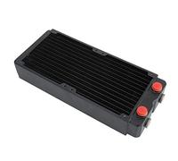 Bewinner Radiatore in Rame, 240mm di Raffreddamento Ad Acqua Scambiatore di Calore a Dissipazione di Calore a Doppio Strato Dotato di Doppio Tubo a 12 Tubi, Filettatura G1/4 Installazione