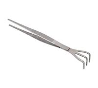 Bewinner Rastrello per Radici Bonsai con Pinzetta, Rastrello per Radici in Acciaio Inossidabile a 3 Punte per Allentare il Terreno, Strumento da Giardinaggio con Impugnatura Ergonomica per la Cura