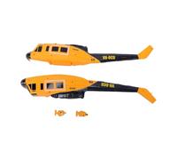 Bewinner RC C032 UH-1 Helicopter Fuselage Shell, Ricambio per Elicottero | Copertura di ricambio per modello di elicottero RC, scocca in plastica con fori preforati, adatta per C032 UH-1
