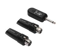 Bewinner Ricevitore del Trasmettitore di Microfono Wireless, di Adattatore Micico UHF XLR, Trasmettitore XLR Wireless Ricaricabile per Microfono Dinamico del Mixer 6.35mm Interfaccia