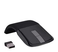 Bewinner Ricevitore USB per Mouse Touch Arc Wireless Pieghevole da 2,4 GHz per Computer Notebook (Black)