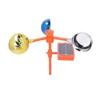 Bewinner Riflettore Deterrente per Uccelli Ad Energia Solare per Patio Esterno, Spaventapasseri Visivo Ruotante a 360° con Luce Sonora, Dispositivo Prisma Riflettente per Campo da Giardino,