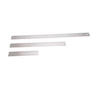 Bewinner Righelli in Metallo Antiscivolo in Acciaio Inossidabile Prevengono Perdite di Inchiostro per Lavori di Disegno e Progettazione Set da 3 Pezzi 6 12 18 Pollici per Architetti e Artisti (Set