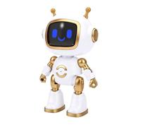 Bewinner Robot AI per Bambini, 37 Lingue, Riconoscimento Vocale, Occhi a | Tempo di Utilizzo Circa 100 Minuti, Ricarica 90 Minuti, Batteria 500mAh, Domande e Risposte di Conoscenza, Saggezza