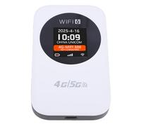 Bewinner Router WiFi 4G Portatile con Display LCD, Hotspot Wireless Mobile per Viaggi, Campeggio e Hotel, Batteria da 3000 MAh, Supporto Scheda SIM, Versione Asiatica (WHITE)