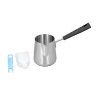 Bewinner Scaldaburro in Acciaio Inossidabile 350ml con Beccuccio, Pentola Riscaldante per Caffè per Piano Cottura a Induzione - Mini Pentola per Il Latte per Sciogliere Burro, Cioccolato e Salsa