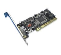 Bewinner Scheda Adattatore da 4 Porte Pci a Sata Raid Card Pci Express a Sata da 1,5 Gbps Sil3114 Chipset Raid Controller Scheda Adattatore Supporto 4 Dischi Rigidi