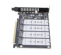 Bewinner Scheda Adattatore M.2 PCIE 5.0, Lettore di Espansione Convertitore Disco Rigido a 4 Porte con Indicatori LED, Supporta SSD NVME, per Espansione Hyper M.2 X16