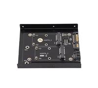 Bewinner Scheda Adattatore MSATA SSD a, Scheda Adattatore Dual MSATA SSD a Dual SATA3 per Desktop, Convertitore di velocità di Lettura Veloce