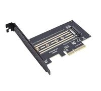 Bewinner Scheda Adattatore PCIE 4X a M.2 NVMe, Scheda di Espansione Chiave PCIE 5.0 GEN5 M con velocità 128 Gbps, con Ampia compatibilità per SSD 2280 2260 2242 2230, Supporto