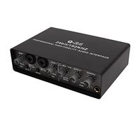Bewinner Scheda Audio Live USB Mixing Digitale per Registrazione Streaming Live, Interfaccia Audio Esterna 24BIT 192KHZ con Ingresso XLR/TRS, Registrazione Interna, USB 2.0 per PC, Mac, IOS