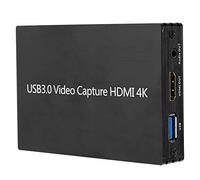 Bewinner Scheda di Acquisizione Video 4K, Dispositivo di Registrazione di Giochi USB 3.0 per Streaming Live, Scatola di Registrazione Video 1080P Compatibile con e Mac OS