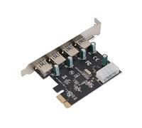 Bewinner Scheda di Espansione da PCI-E a USB 3.0 a 4 Porte, Trasferimento Stabile a 5 Gbps, Adattatore per Scheda PCIE USB 3.0, Adattatore Controller Hub PCI-E USB 3.0 per Desktop