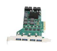 Bewinner Scheda di Espansione PCIE a USB 3.0, Scheda di Alimentazione USB 3.0 PCI Express a 4 da 5 Gbps USB 3.0 3A per