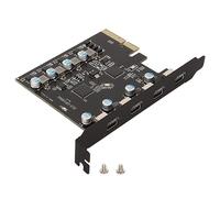 Bewinner Scheda di Espansione PCIe a USB C, Adattatore Controller Scheda PCI Express USB 3.2 da 20 Gbps, Scheda di Espansione PCI Express Convertitore Interno a 4 Porte per 7 8 10