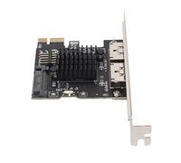 Bewinner Scheda di Espansione PCIE per Alimentazione ESATA Scheda PCI Express Hot Swap Plug and Play da 6,0 Gbps a 2 Porte per Desktop con Chip ASM1061