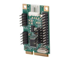 Bewinner Scheda di Espansione Seriale PCIe a 2 Porte Scheda Affidabile Multifunzionale da PCIe a Doppia Porta Seriale per Workstation con Identificazione EEPROM