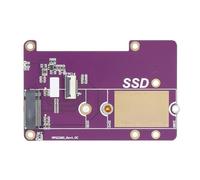 Bewinner Scheda di Espansione SSD PCIe a M.2 NVME per 5, Adattatore di Avvio e Archiviazione Fai da Te, PCIe X1 Gen3, Corrente 2A, Indicatori LED PWR e ACT Integrati, Fori di Fissaggio M2.5