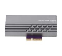 Bewinner Scheda di Espansione SSD PCIe da 5.0 a M.2, Adattatore NVMe da 128 Gbps con Dissipatore di Calore in Alluminio, Compatibile con SSD 2230/2242/2260/2280