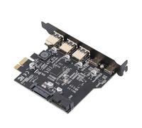 Bewinner Scheda di espansione USB 3.2 Gen 2 PCIe - 5 Porte (3 USB-A + 2 USB-C) 20Gbps, Compatibile con macOS, Scheda aggiuntiva per Desktop, Controller Integrato, trasferimento Dati ad Alta velocità