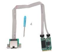 Bewinner Scheda di Rete Gigabit Ethernet da 2,5 G M.2 A E Key, Scheda di Controllo Industriale con Porta RJ45 con Funzione di Risparmio Energetico, per Computer Portatile Desktop