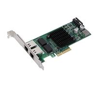 Bewinner Scheda di Rete PCI-E X4 Gigabit Ethernet 10/100/1000 Mbps, Convertitore Adattatore LAN RJ45 a Doppia Porta, Adattatore Ethernet PCIE con unità CD