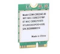 Bewinner Scheda di Rete WiFi 7 M.2 con Doppia Antenna, Adattatore Wireless Tripla Banda 2.4G 5G 6G 6338Mbps Scheda WiFi BT 5.4 NGFF per PC Desktop Portatile 10 11