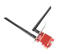 Bewinner Scheda di Rete Wireless Dual Band, Scheda Adattatore WiFi da PCle-1x a M.2 NGFF con Antenna Ad Alto Guadagno da 5 Db, Scheda di Espansione WiFi per, Mac
