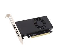 Bewinner Scheda Grafica G1650 da 4 GB, Scheda Video GDDR6 a Basso Profilo a 128 Bit, Scheda Grafica per Giochi per PC, Uscita HDMI DP, PCI Express 3.0 16X con Ventola di Raffreddamento