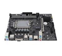 Bewinner Scheda Madre per PC Desktop H610, Scheda Madre ATX LGA1700 con DDR4 2133HMz, Slot PCIe 4.0 X16 Porta NVME M.2 Porta HDMI DP VGA per Mining in (Scheda Madre H610 + Kit di