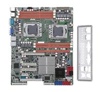Bewinner Scheda Madre Server ATX, Supporto Doppio LGA 1366 Socket 5500 Series, DDR3 24GB Max, Chipset X58, Porte LAN Dual Gigabit per Workstation