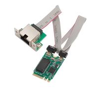 Bewinner Scheda Mini PCIE Gigabit Ethernet, Adattatore di Rete RTL8111F 10/100/1000Mbps per Desktop, Workstation, Server, Chiave M.2 Adattiva E Full/half Duplex