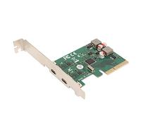 Bewinner Scheda PCIe X4 USB 3.1 Gen 2, Doppio Tipo C, 10 Gbps, Ufficio | Adattatore di Espansione USB C, Componente Aggiuntivo per PC Desktop, compatibilità con le Versioni Precedenti, Linux ,