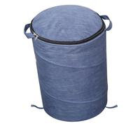 Bewinner Secchio Portaoggetti per Giocattoli con Tappetino da Gioco Rimovibile, Organizer Pieghevole da 13,4x16,5 Pollici per Mattoncini e Animali di Peluche, Leggero con Doppi Manici (BLUE)