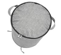 Bewinner Secchio Portaoggetti per Giocattoli con Tappetino da Gioco Rimovibile, Organizer Pieghevole da 13,4x16,5 Pollici per Mattoncini e Animali di Peluche, Leggero con Doppi Manici (GREY)