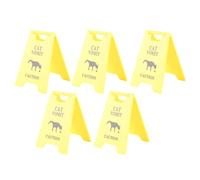 Bewinner Segnale di Avvertenza Vomito per Cani e Gatti Indicatore Impermeabile a Lunga Durata Materiale ABS GuardPresent 5 Pezzi 2,64 X 3,94 Pollici (Gatto)