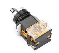 Bewinner Selector Switch 22mm 2 Posizioni NC NO Autobloccante | Commutatore a camma rotante, interruttore di comando elettrico, selettore autobloccante, per pannelli di controllo