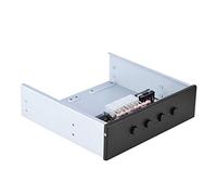 Bewinner Selettore di Controllo Alimentazione HDD a 4 Alloggiamenti Selettore Disco Rigido per PC Desktop, Ingresso IDE e , 6 Uscite di Alimentazione, Interruttori Autobloccanti con Indicatori LED,