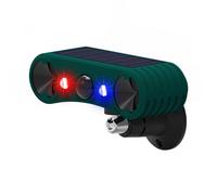 Bewinner Sensore di Movimento Solare Allarme Stroboscopico Luce per Esterno | Rilevamento a infrarossi, sirena da 129 dB, lampeggiatore rosso blu, deterrente per animali, grado di protezione IP55