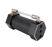 Bewinner Serbatoio 'Acqua per Computer BL-LBX-G4, Serbatoio di Raffreddamento Ad Acqua in Lega in Lega di Alluminio con Tubo PET-trasparente G1/4 Filettatura 100 Ml di capacità 152 Mm