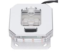 Bewinner Serbatoio della Pompa di Raffreddamento Ad Acqua, Dispositivo di Raffreddamento dell'Acqua della CPU RGB, Schermo di Visualizzazione della Temperatura Digitale Strumento di (Argento)