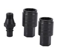 Bewinner Set Adattatori per Punte da Trapano Ad Acqua, Attacco a Sgancio Rapido con 2 Connettori Maschio e 1 Femmina, Parete Esterna Esagonale per un Facile della Punta e Raffreddamento