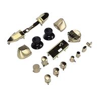 Bewinner Set Completo di Pulsanti per Controller di Gioco Galvanico, Maniglie di Ricambio, Accessori per Series X e S, ABS Rosso, vestibilità Precisa e Durevole (Placcato oro)