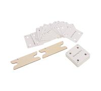 Bewinner Set di Carte per Tessitura a Tavolette - 30 Carte, 2 Navette e - Carta Liscia e Resistente e con Telaio in Legno per Tessitura Artigianale, Principianti Ed Esperti