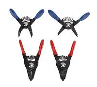 Bewinner Set di Mini Pinze per Anelli Elastici 4 Pezzi, Pinze Universali per Anelli Elastici Caricate a Molla in Metallo per Installazione Rimozione Interni Esterni, Piccolo Kit di Strumenti di