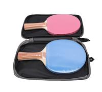 Bewinner Set di Racchette da Pong Eleganti Racchette Portatili Rosa e Blu per Accessori da Gioco per Interni Ed Esterni 2 unità